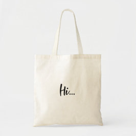 Modern skrift | Hej minimalistisk stilfull design Tygkasse