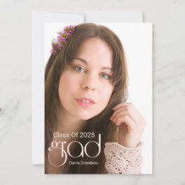 Modern skrift I fotograd-varning Inbjudningar