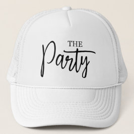 Modern skrift Party Bachelorette Bridesmaid Keps