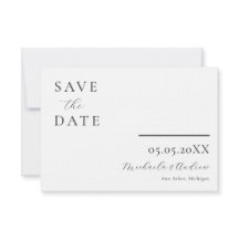 Modern skrift Spara datum, foto på baksidan