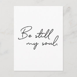 Modern skript är fortfarande min själ Typografi Vykort