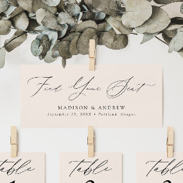 Modern skript Bröllop Hitta ditt sätesrubrikkort Inbjudningar