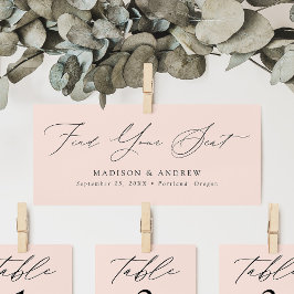 Modern skript Bröllop Hitta ditt sätesrubrikkort Inbjudningar