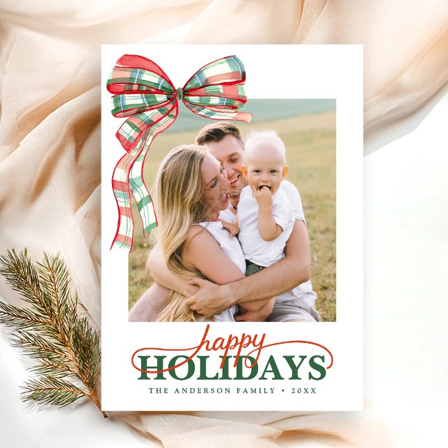 Modern Skript Elegant Glad Jul Kort (Skapare uppladdad)