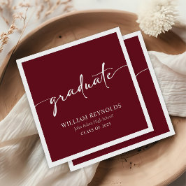 Modern skript - enkelt foto Studenten Pappersservett