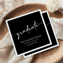 Modern skript - enkelt foto Studenten Pappersservett