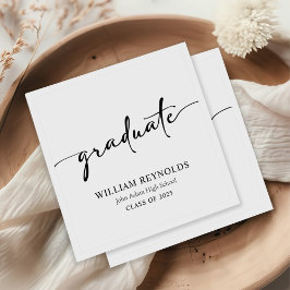 Modern skript - enkelt foto Studenten Pappersservett