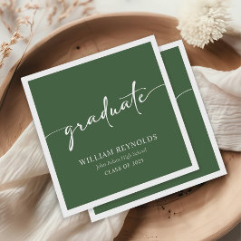 Modern skript - enkelt foto Studenten Pappersservett