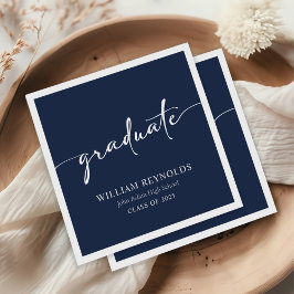 Modern skript - enkelt foto Studenten Pappersservett