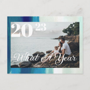 Modern skript - ett årstidsfoto vykort