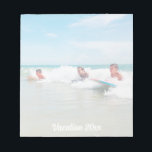 Modern skript   foto anteckningsblock<br><div class="desc">Det här anteckningsblocket har ett fullt-ram-foto (ljusare så att det blir enklare att skriva på som anteckningsblock). Skriptet med texten "Vacation 20XX" men är fullt anpassade och redigerbart så att du kan anpassa det med din egen text. Det här fotot-anteckningsblocket är också en fantastisk gåva till för barn, mammor, pappor...</div>