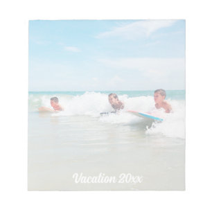 Modern skript + foto anteckningsblock