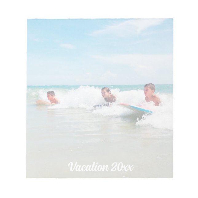 Modern skript + foto anteckningsblock (Framsida)