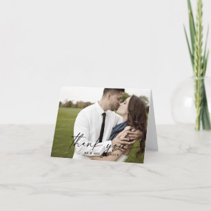 Modern skript Light Photo Folke-tack-kort Tack Kort