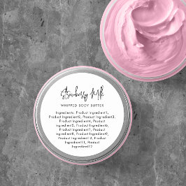 Modern Skript Minimalistiska Ingredienser Etikett