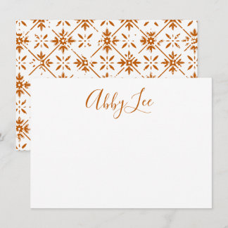 Modern skript- och plattformatmall tack kort