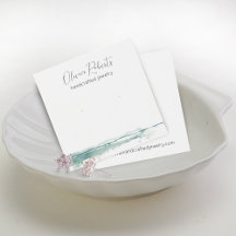 Modern skript örhänge visningskort