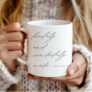 Modern skript, perfekt och underbart kaffemugg