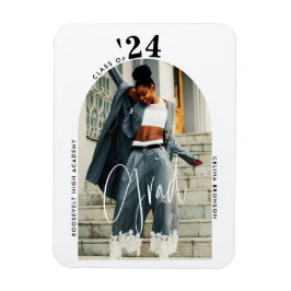 Modern skript Photo 2024 Minimalist Studenten Magnet