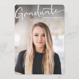 Modern skript Photo Studenten High School Senior Meddelande