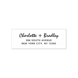 Modern Skript Professionell Personlig Returadress Självfärgande Stämpel