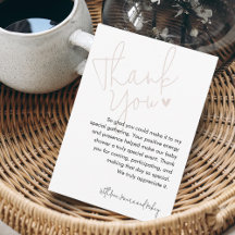 Modern skript Rosa baby shower