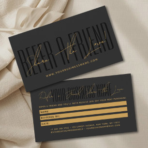 Modern skript typografi dela kärleken rabattkort