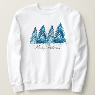 Modern skriptcute för Winter Träd God jul T Shirt