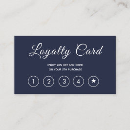 Modern skriptflotta enkel lojalitetskort