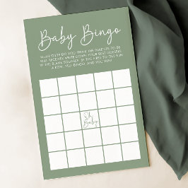 Modern skriptförsäljning Oh Baby Shower Baby Bingo