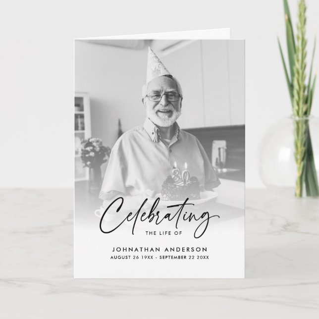 Modern skriptfoto Firande i Life Folded Program (Framsida)