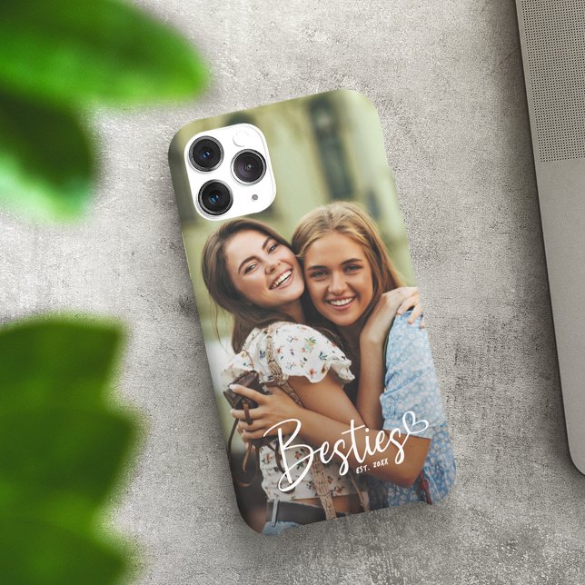 Modern skriptfoto för BFF i anpassningsbar År (Skapare uppladdad)
