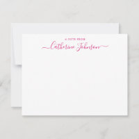 Modern skriptkalligrafi A Note from Magenta Rosa