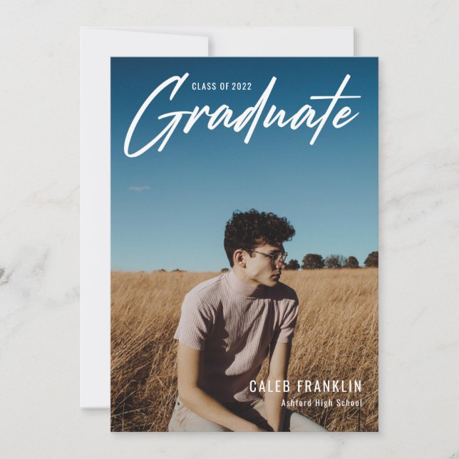 Modern skriptklassfoto Studenten (Framsida)