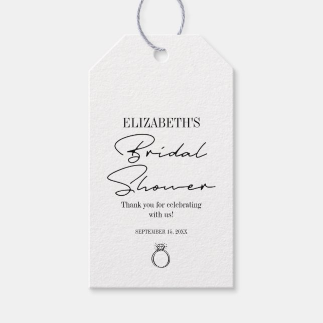 Modern skriptMöhippa Presentetikett (Framsidan)