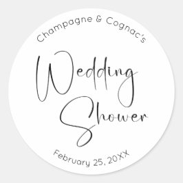 Modern skriptMöhippa Runt Klistermärke