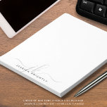 Modern skriptmonogram Initialer - minimalt Grått Anteckningsblock<br><div class="desc">Personlig modernt anteckningsblock med enkel calligraphy stil-skript initialer eller monogram och namn i silver och grått. ÄNDRINGAR: Textteckensnittet stil, färg, storlek och placering kan ändras genom att klicka på CUSTOMIZE FURTHER under avsnittet PERSONALIZE om du vill ha ett utseende på anpassningsbarna eller genom att kontakta designern via Zazzle Chatta eller...</div>