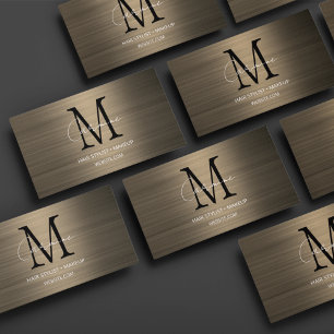 Modern skriptmonogram seia visitkort