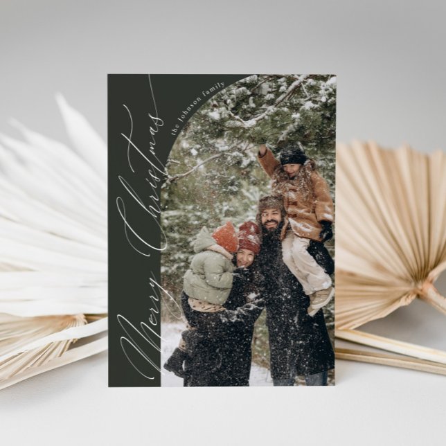 Modern skripttypografi - halv båge - jul julkort (Skapare uppladdad)