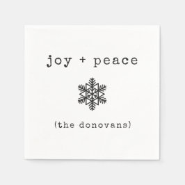 Modern skrivmaskin | Svartvit jul Pappersservett