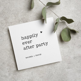 Modern skrivmaskinsbröllopsfest inbjudningar