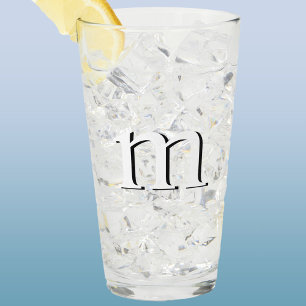 Modern skuggmonogram, inledande nedre Fodral Glaskopp