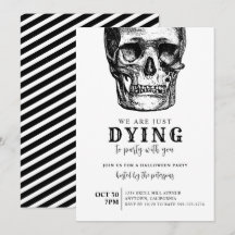 Modern Skull Vuxen Halloween Costume Party