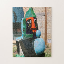 Modern skulptur Grand Bouddha i Biot Frankrike Pussel
