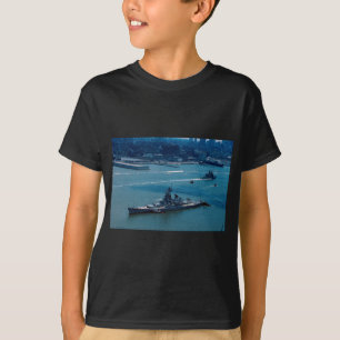 Modern slagskepp, "USS Wisconsin", New York, U.S. Tee Shirt