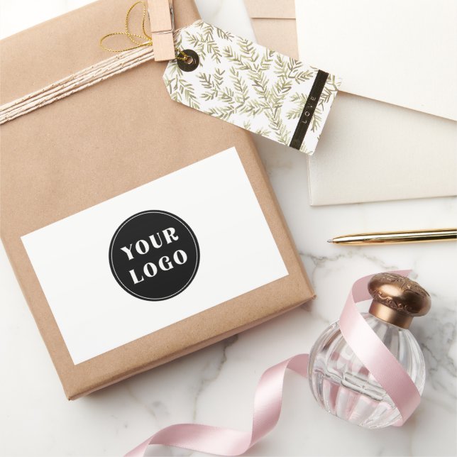 Modern, Slank, stilren, & Anpassningsbar Rektangulärt Klistermärke (Gifting)