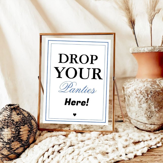 Modern Släpp dina trosor Bachelorette-speltecken Poster (Skapare uppladdad)