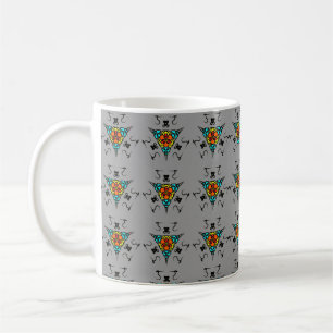 Modern Slate Mandala Kaffemugg