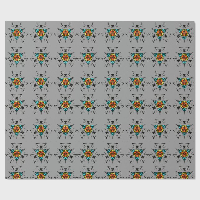 Modern Slate Mandala" Presentpapper (Platt)