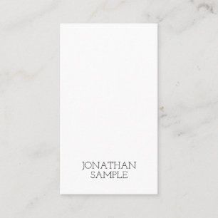 Modern slätt för vertikal idérik Minimalist des Visitkort